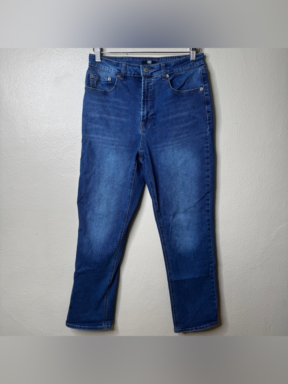 Frye Women’s Jeans Size 6/28 Blue Straight Leg Stretch Denim Mid Rise